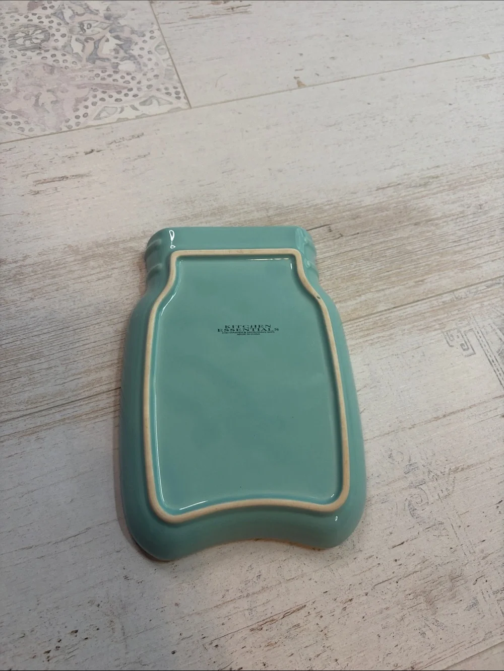 Kitchen Essentials Teal Mason Jar Spoon Holder